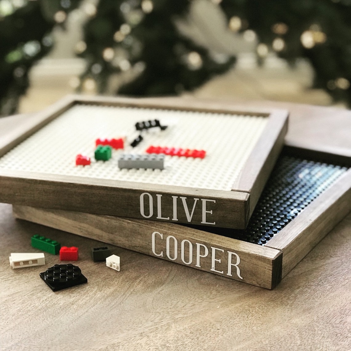 Personalized Brick Building Block Trays