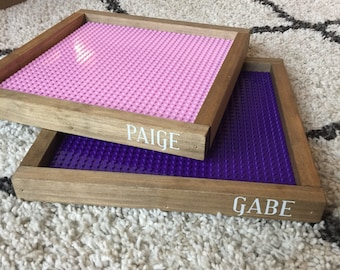 Personalized Lego trays, Lego baseplate, Duplo baseplate, kids gift, kids decor, kids gift, lego board