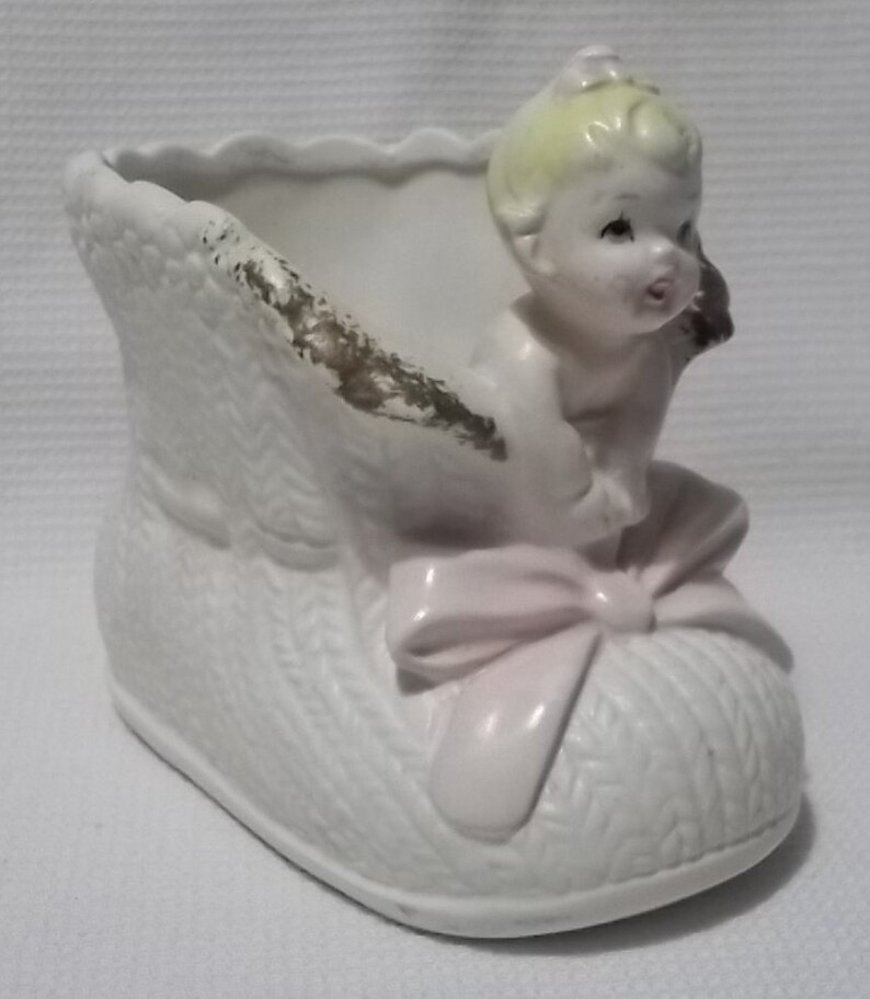 Vintage Parma by AAI Made in Japan Pottery Ceramic Baby Bootie Etsy