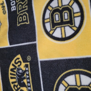 Boston Bruins Fabric Boston Bruins Fabric by the Yard NHL - Etsy