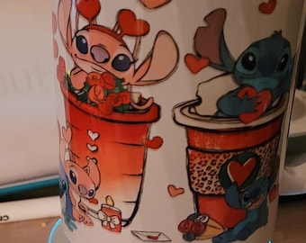 Lilo and Stitch Love Coffee Mug, Family Gift