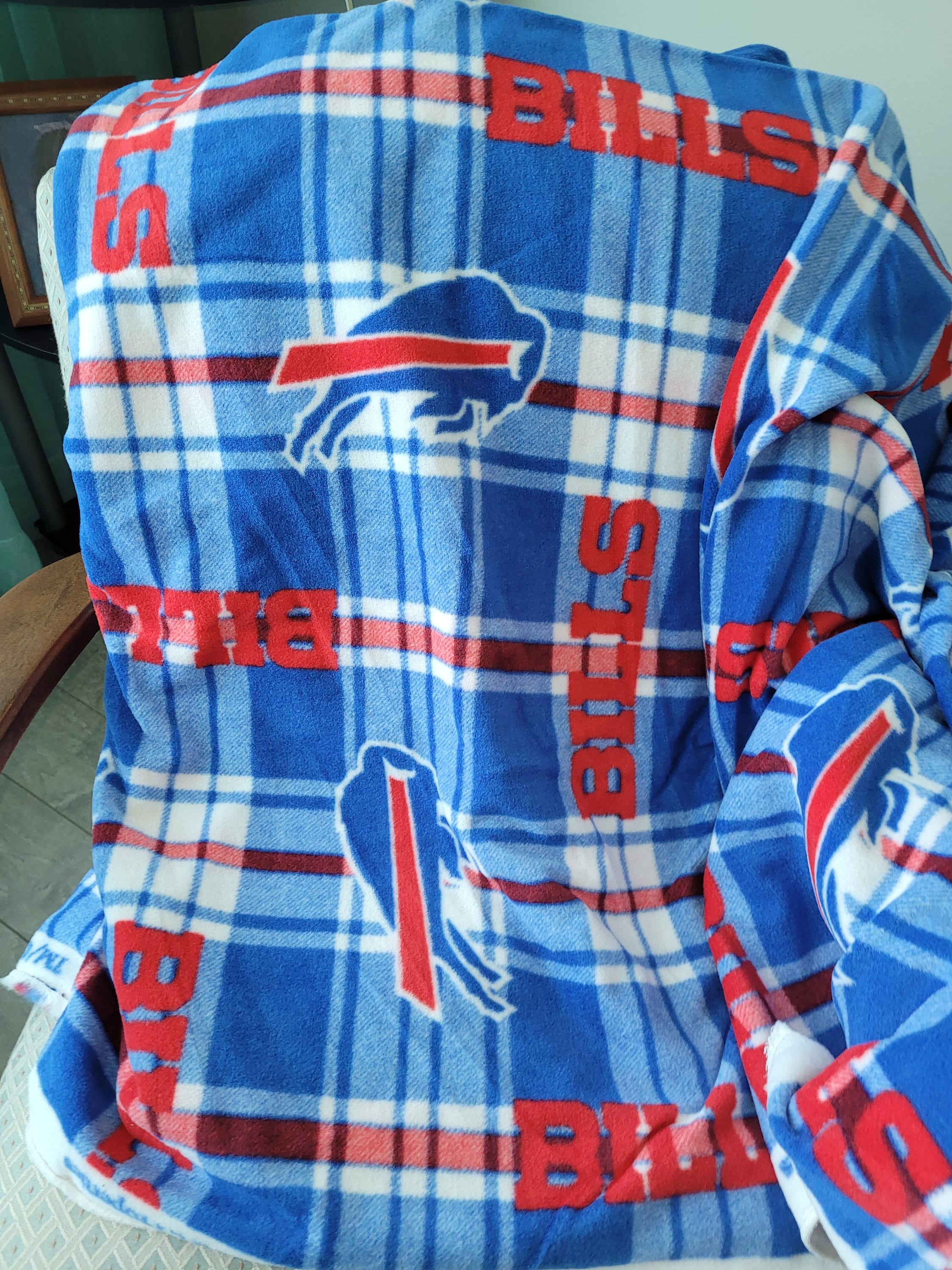 Buffalo Bills Fleece Fabric 60 Wide Sold by the Yard Make Your
