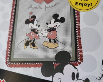 Manta polar de Mickey y Minnie Mouse - Sin costuras 45x55