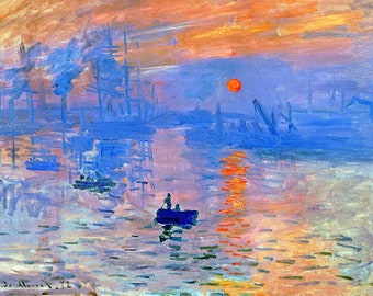 Original plastic placemat Monet Impression, Sunrise