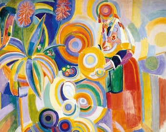 Laminated placemat Delaunay Portuguese Woman