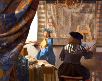 Laminated placemat Vermeer "The Art of Painting"