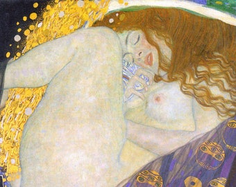 Original plastic placemat Klimt "Danae"