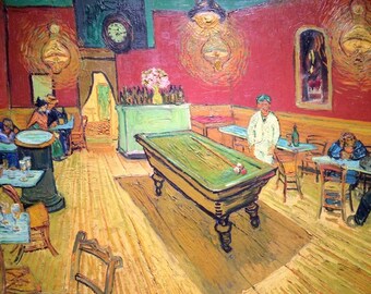 Original plastic placemat Van Gogh The Night Cafe
