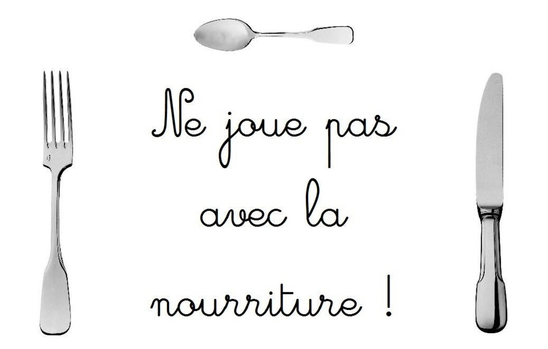 humorous-laminated-placemat-don-t-play-with-food-etsy