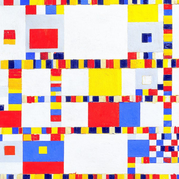 Plastik Tischset Mondrian Victory Boogie-Woogie