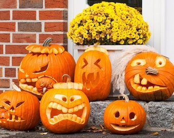 Original plastic placemat Halloween Pumpkin