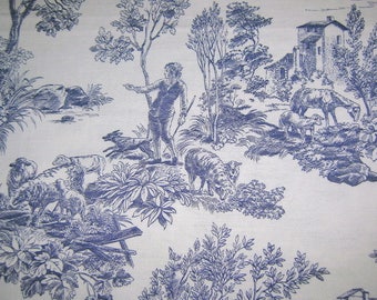 Original plastic placemat blue "Toile de Jouy" 2
