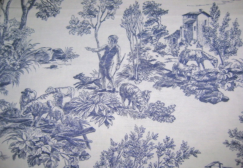 Set de Table Plastifié Motif Toile Jouy Bleu Numéro 2