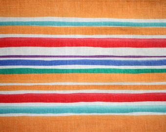 Laminated placemat orange stripes