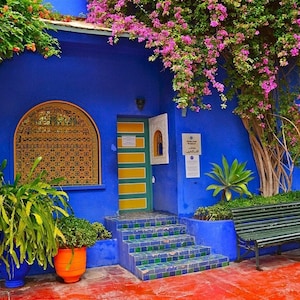 Tovaglietta plastificata Marocco Marrakech Garden Majorelle numero 1