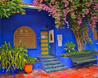 Original plastic placemat Morocco Majorelle Garden 1