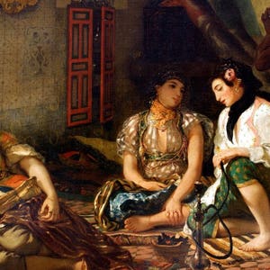 Tovaglietta plastificata Delacroix Women of Algeri nel loro appartamento