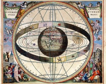 Laminated placemat old map of Ptolemy
