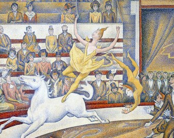 Laminated placemat Seurat The Circus