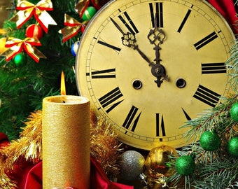 Laminated placemat Christmas new Year's day
