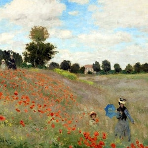 Monet Papavero Tovaglietta Plastificata