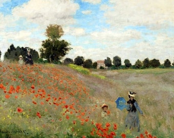 Original plastic placemat Monet Poppies