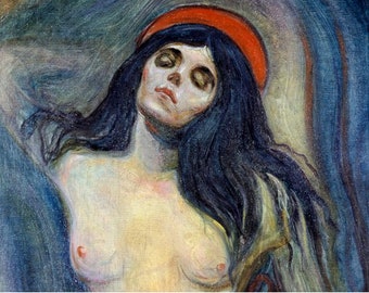 Original plastic placemat Munch Madonna