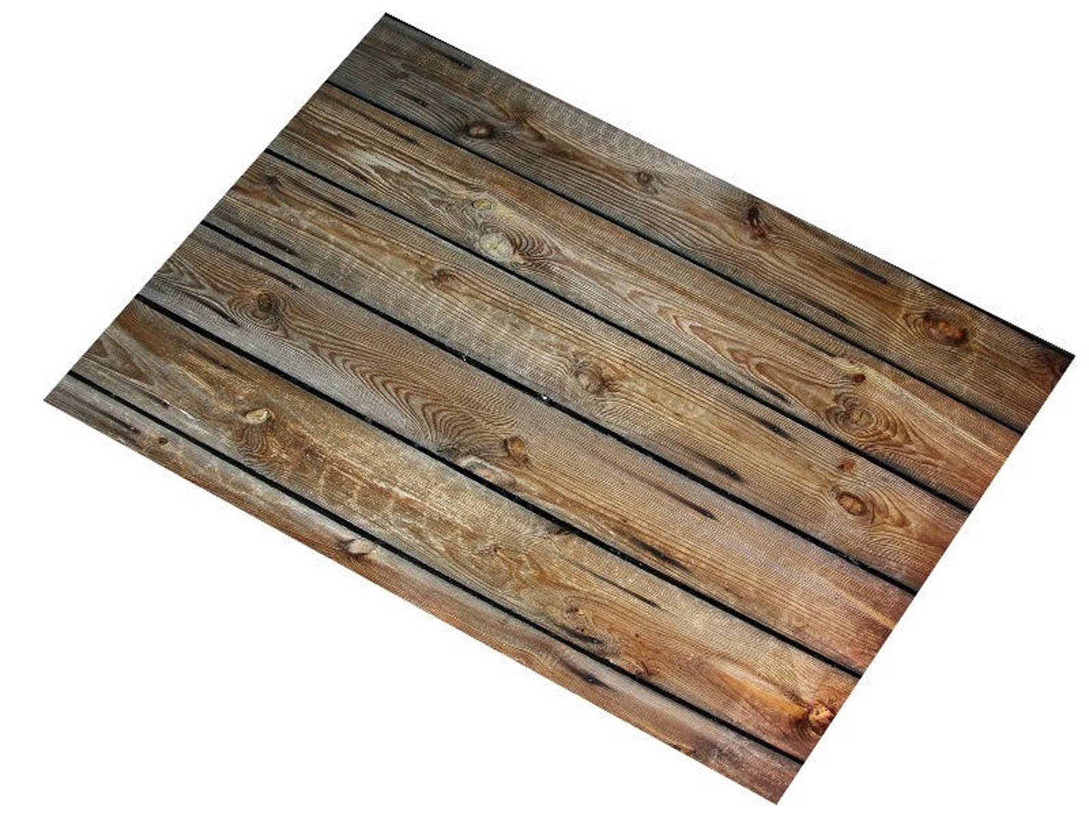 Set de table plastifié planches de bois Etsy