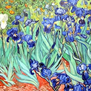 Original plastic placemat Van Gogh Irises
