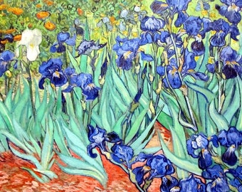 Original plastic placemat Van Gogh Irises