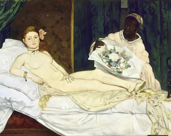 Laminated placemat Manet Olympia