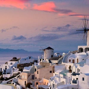 Tovaglietta laminata Grecia Santorini