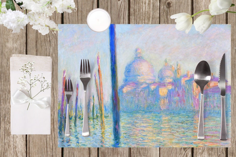 Set de table plastifié Monet Le Grand Canal image 3