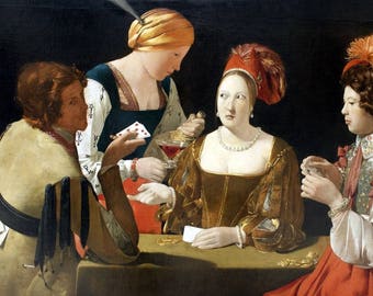 Laminated placemat Georges de La Tour The Cheat with the Ace of Diamonds