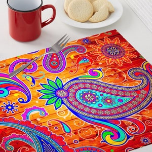 Set de table plastifié motif batik image 4