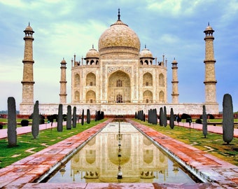 Laminated placemat India Taj Mahal
