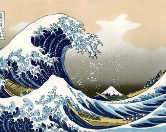 Laminated placemat Hokusai The Wave