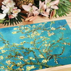 Set de table plastifié Van Gogh Amandier en fleurs image 1