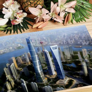 Laminated placemat Shanghai Skyscrapers image 4