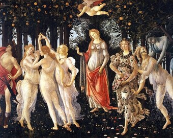 Laminated placemat Botticelli Primavera