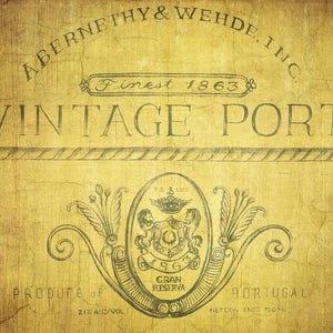 Laminated placemat wine label