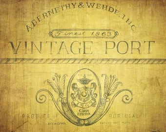 Laminated placemat wine label