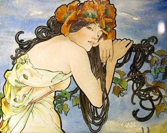 Laminated placemat Mucha For seasons, summer