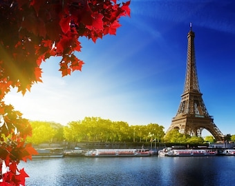 Eiffel Tower Plastic Placemat A3 Size Washable Paris France Decor