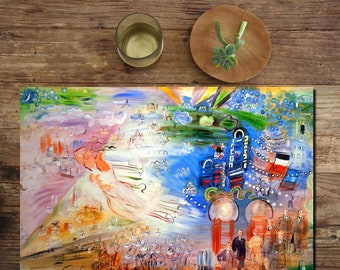 Raoul Dufy plastic Placemat "The Electricity Fairy"