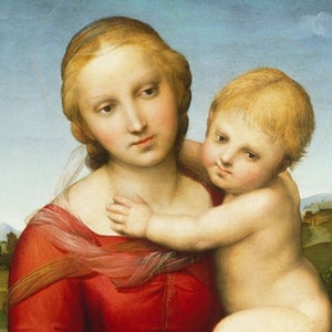 Laminated placemat Raphael Small Cowper Madonna