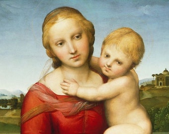 Laminated placemat Raphael Small Cowper Madonna