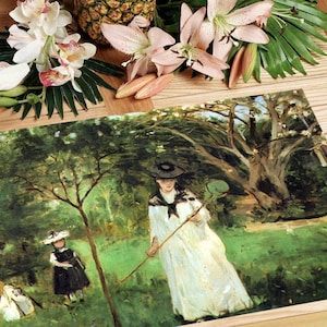 Set de table plastifié Berthe Morisot La Chasse aux papillons image 5