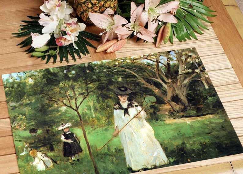 Set de table plastifié Berthe Morisot La Chasse aux papillons image 5