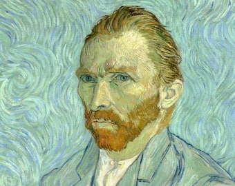Original plastic placemat Van Gogh Self-portrait